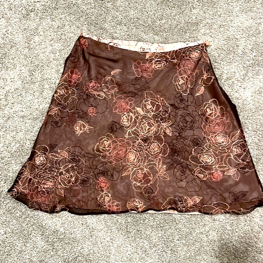 Brown and pink skirt
